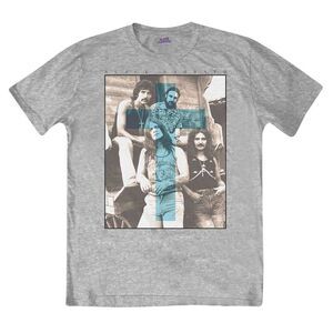 Black Sabbath Unisex Adult Cross T-Shirt / Gray/Blue